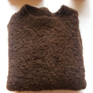 Brown Boucle Sweater
